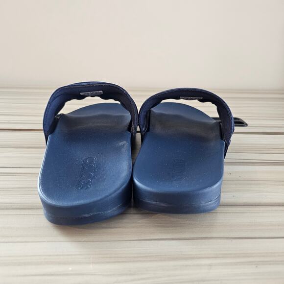 Adidas Adilette Blue Comfort Slides Size 6 - Picture 6 of 9